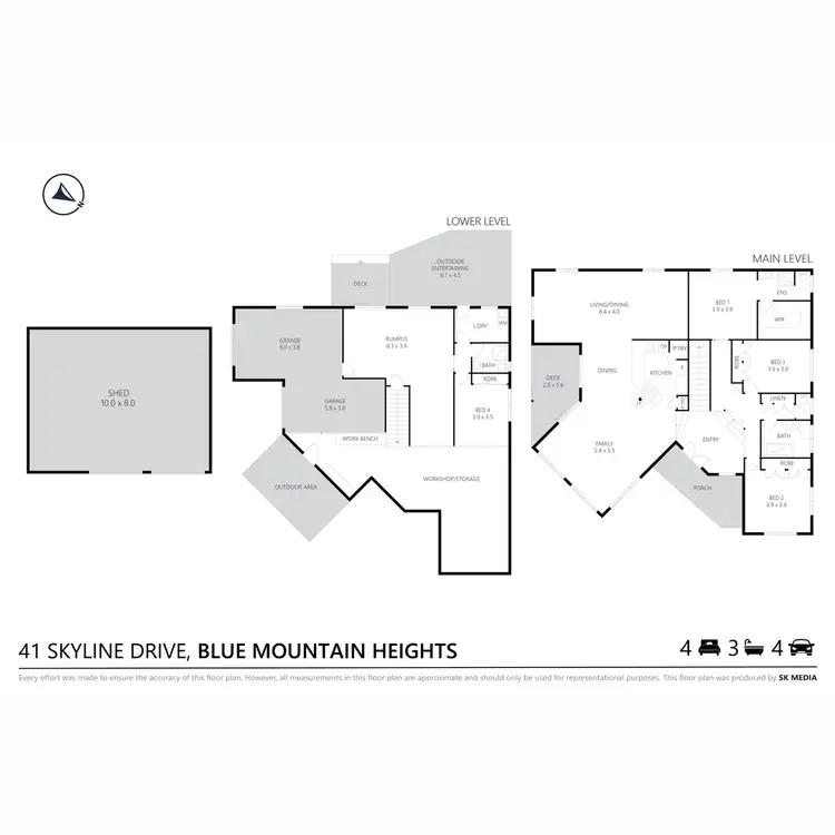 Floorplan of Homely house listing, 41 Skyline Drive, Blue Mountain Heights QLD 4350