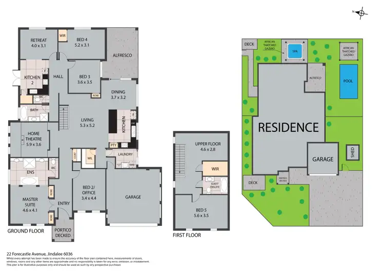 Floorplan of Homely house listing, 22 Forecastle Avenue, Jindalee WA 6036