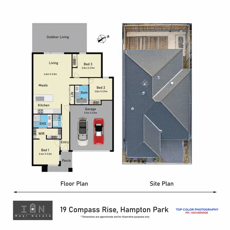 Floorplan of Homely house listing, 19 Compass Rise, Hampton Park VIC 3976