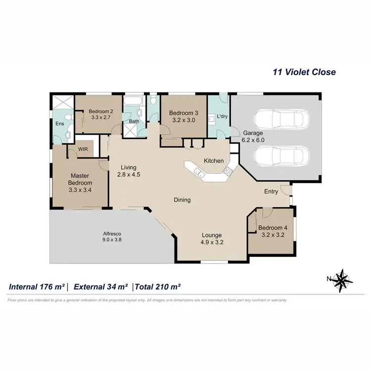 Floorplan of Homely house listing, 11 Violet Close, Fitzgibbon QLD 4018