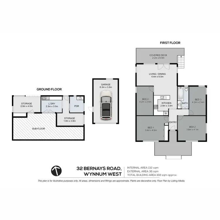 Floorplan of Homely house listing, 32 Bernays Road, Wynnum West QLD 4178