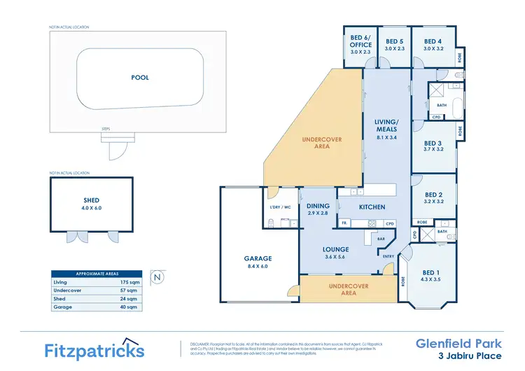 Floorplan of Homely house listing, 3 Jabiru Place, Glenfield Park NSW 2650
