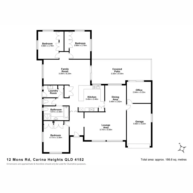 Floorplan of Homely house listing, 12 Mons Road, Carina Heights QLD 4152