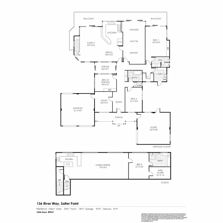 Floorplan of Homely house listing, 136 River Way, Salter Point WA 6152