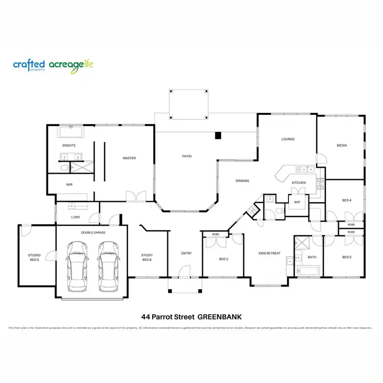 Floorplan of Homely rural property listing, 44 Parrot Street, Greenbank QLD 4124