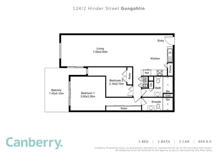 Floorplan of Homely apartment listing, 124/2 Hinder Street, Gungahlin ACT 2912