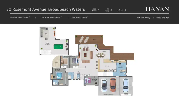 Floorplan of Homely house listing, 30 Rosemont Avenue, Broadbeach Waters QLD 4218
