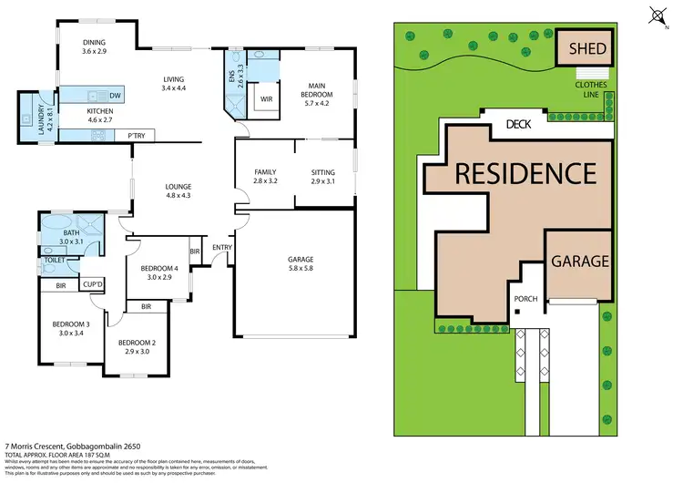 Floorplan of Homely house listing, 7 Morris Crescent, Gobbagombalin NSW 2650
