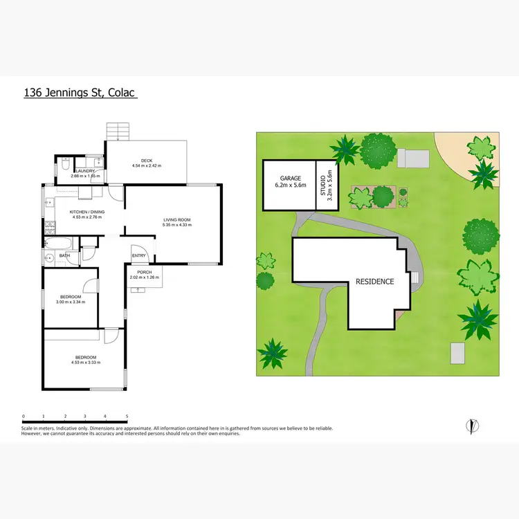 Floorplan of Homely house listing, 136 Jennings Street, Colac VIC 3250