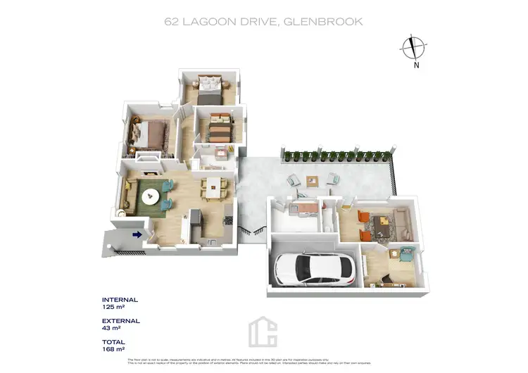 Floorplan of Homely house listing, 62 Lagoon Drive, Glenbrook NSW 2773