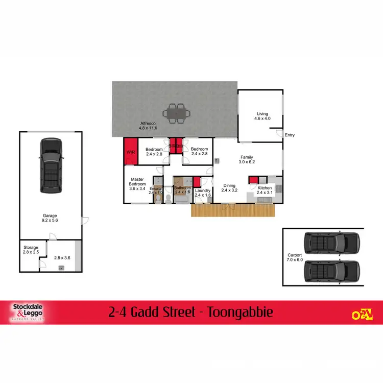 Floorplan of Homely house listing, 2-4 Gadd Street, Toongabbie VIC 3856