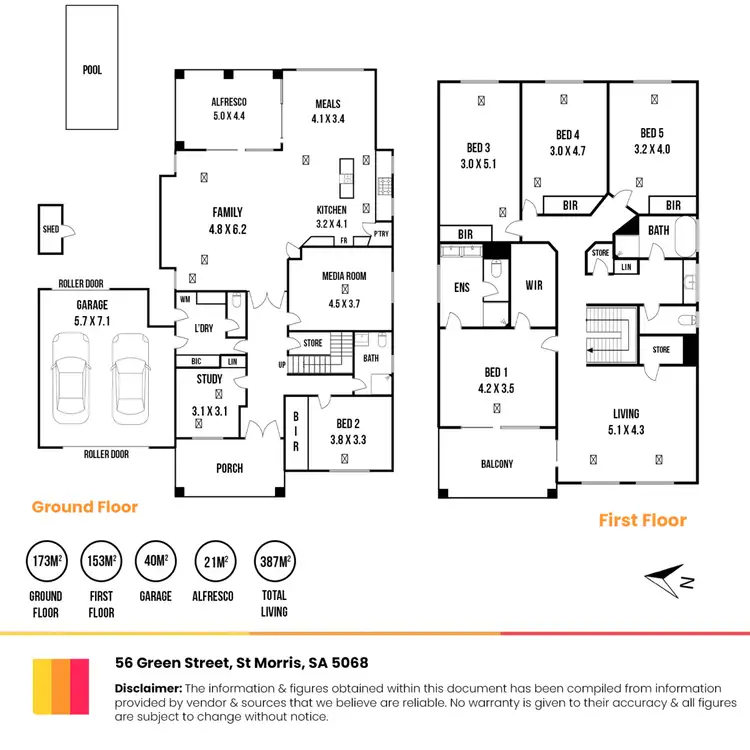 Floorplan of Homely house listing, 56 Green Street, St Morris SA 5068