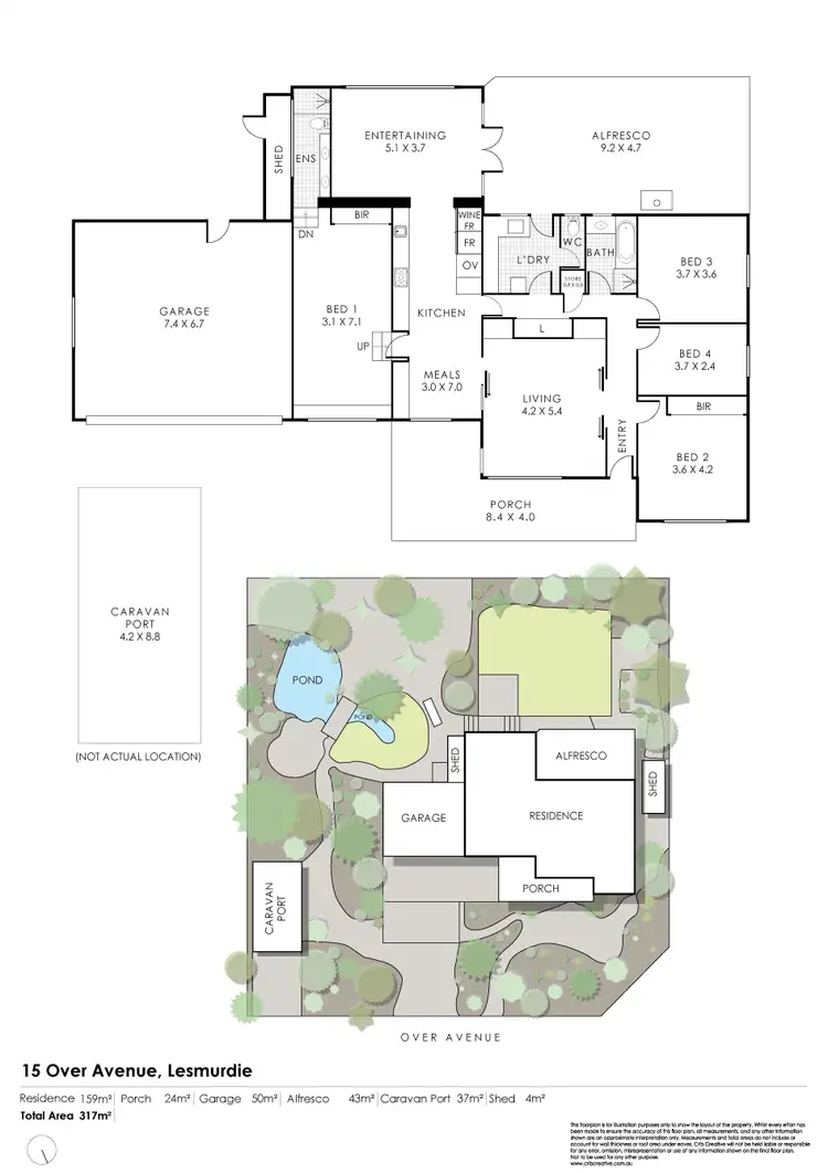 Floorplan of Homely house listing, 15 Over Avenue, Lesmurdie WA 6076