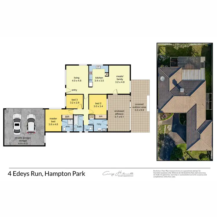 Floorplan of Homely house listing, 4 Edeys Run, Hampton Park VIC 3976