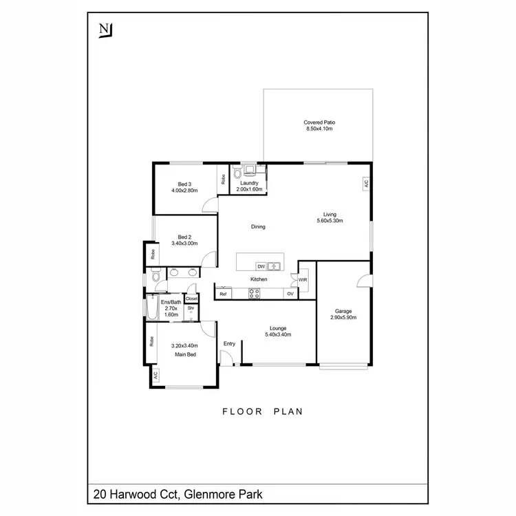 Floorplan of Homely house listing, 20 Harwood Circuit, Glenmore Park NSW 2745