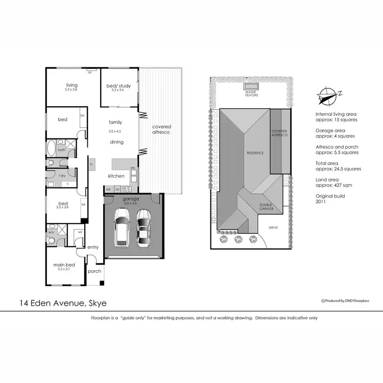 Floorplan of Homely house listing, 14 Eden Avenue, Skye VIC 3977