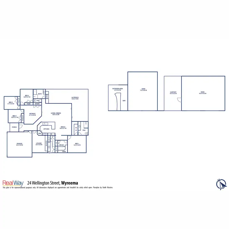 Floorplan of Homely house listing, 24 Wellington Street, Wyreema QLD 4352