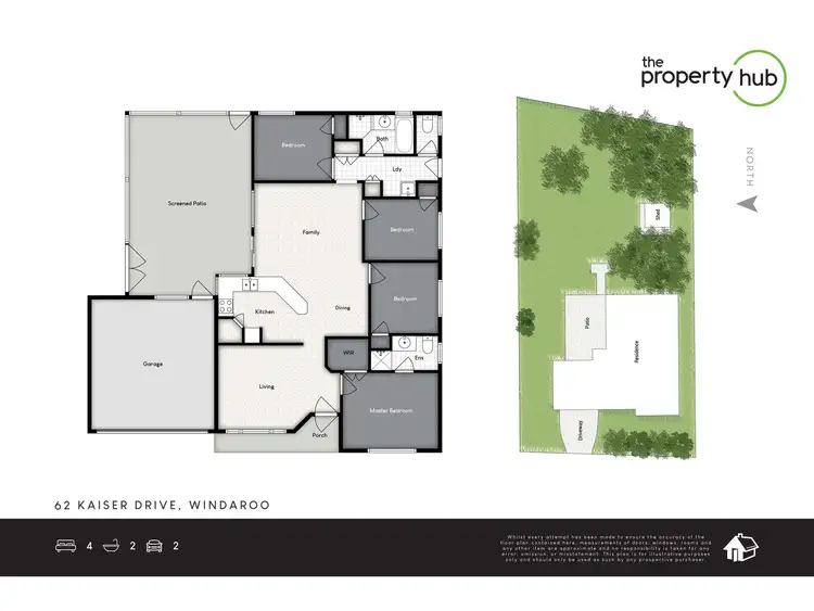 Floorplan of Homely house listing, 62 Kaiser Drive, Windaroo QLD 4207