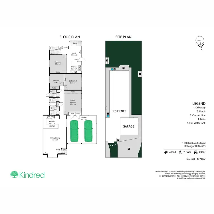 Floorplan of Homely house listing, 110B Brickworks Road, Kallangur QLD 4503