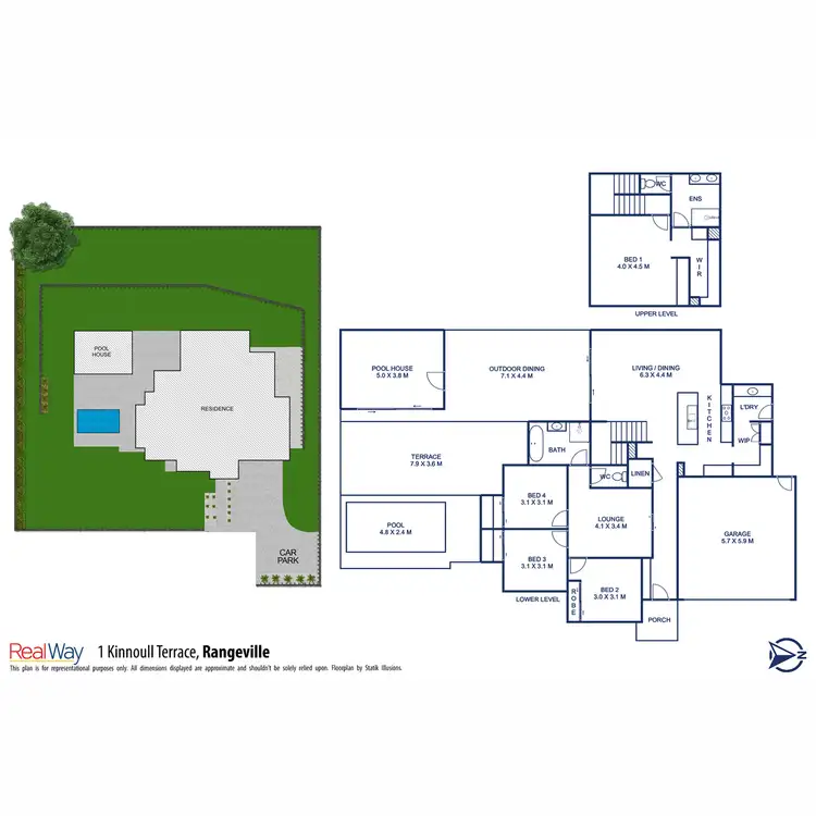 Floorplan of Homely house listing, 1 Kinnoull Terrace, Rangeville QLD 4350