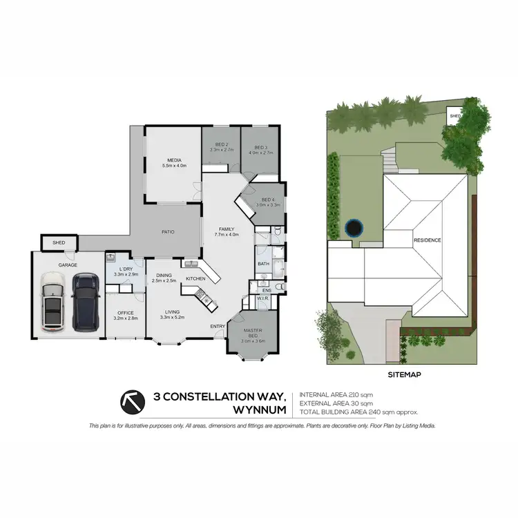 Floorplan of Homely house listing, 3 Constellation Way, Wynnum QLD 4178