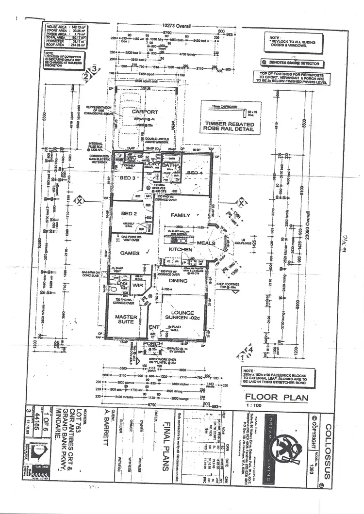 Floorplan of Homely house listing, 17 Grand Bank Parkway, Mindarie WA 6030