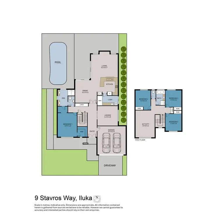 Floorplan of Homely house listing, 9 Stavros Way, Iluka WA 6028