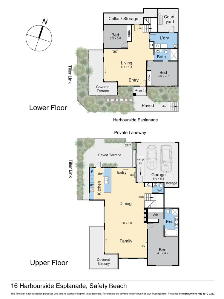 Floorplan of Homely house listing, 16 Harbourside Esplanade, Safety Beach VIC 3936