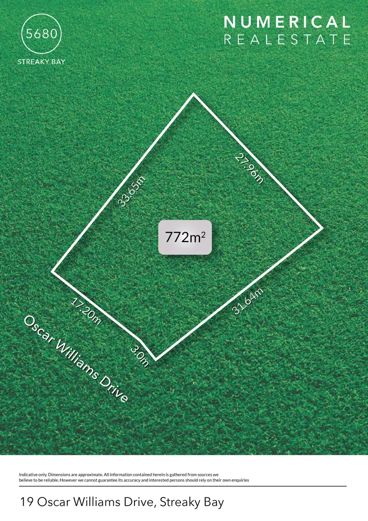 Floorplan of Homely land listing, 19 Oscar Williams Drive, Streaky Bay SA 5680