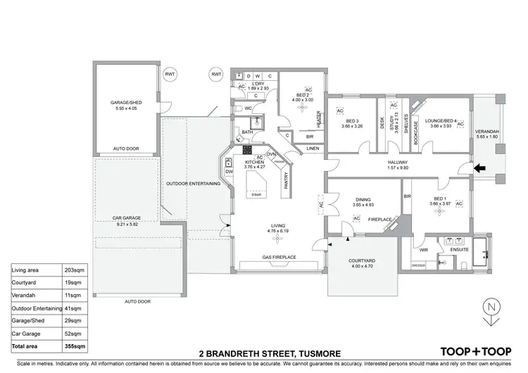 Floorplan of Homely house listing, 2 Brandreth Street, Tusmore SA 5065