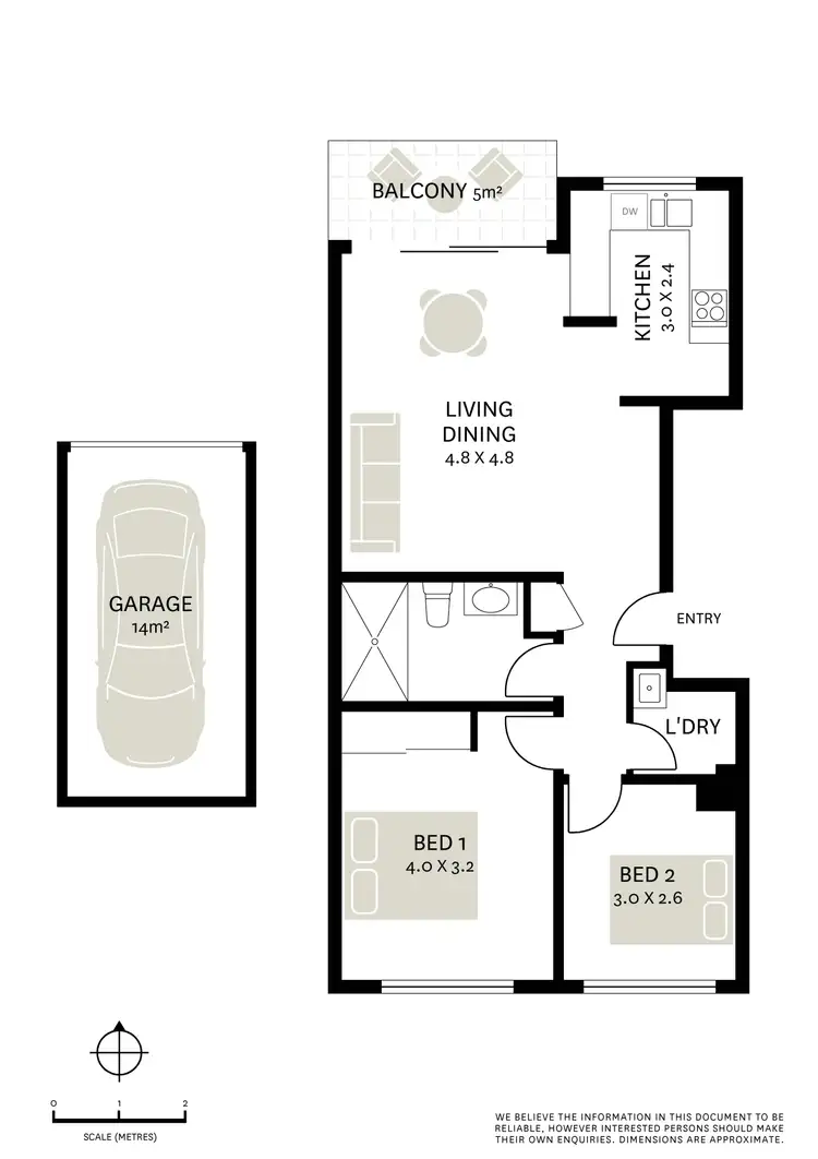 Floorplan of Homely apartment listing, 3/2 Goodlet Street (access via Belvoir St), Surry Hills NSW 2010