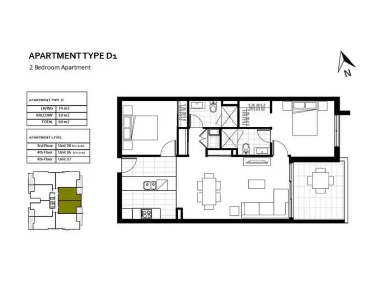 Floorplan of Homely unit listing, 28/719 Oxley Road, Corinda QLD 4075