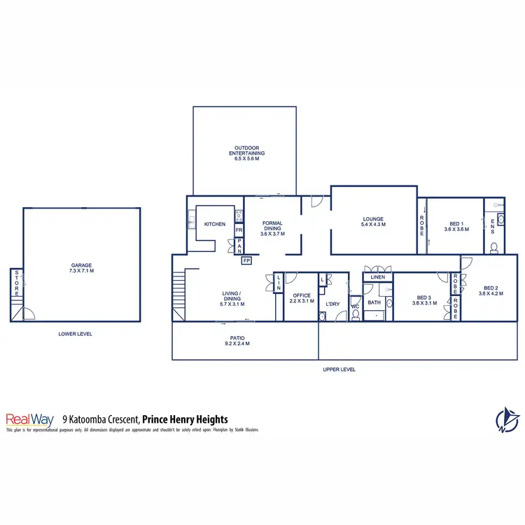 Floorplan of Homely house listing, 9 Katoomba Crescent, Prince Henry Heights QLD 4350