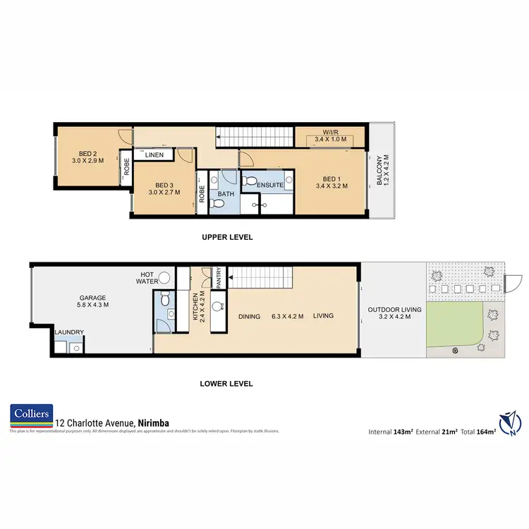 Floorplan of Homely house listing, 12 Charlotte Avenue, Nirimba QLD 4551