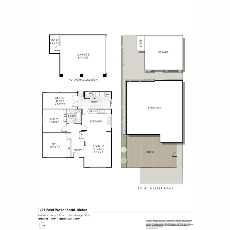Floorplan of Homely villa listing, 1/29 Point Walter Road, Bicton WA 6157