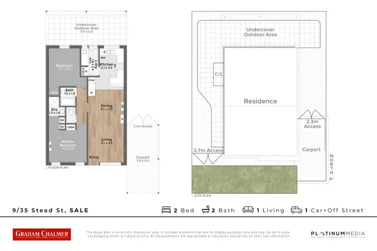 Floorplan of Homely unit listing, 9/35 Stead Street, Sale VIC 3850