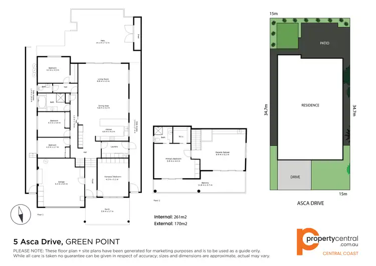 Floorplan of Homely house listing, 5 Asca Drive, Green Point NSW 2251