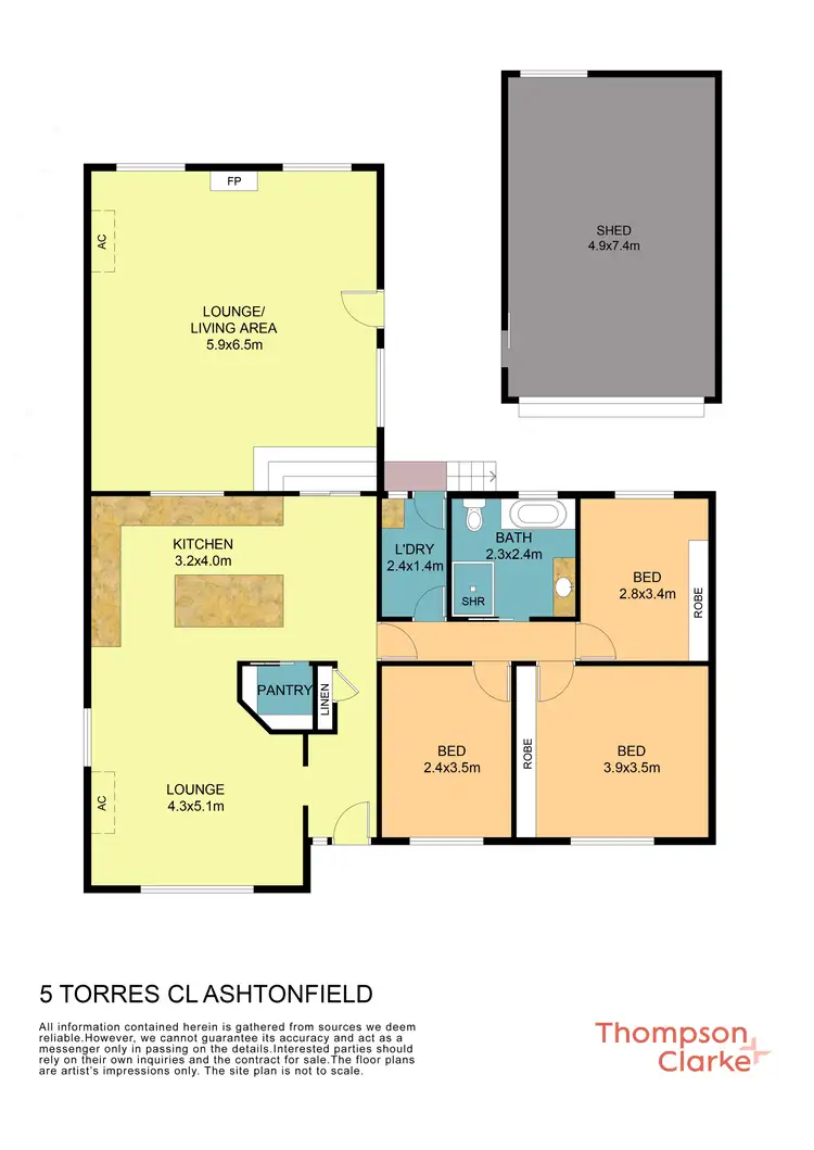 Floorplan of Homely house listing, 5 Torres Close, Ashtonfield NSW 2323