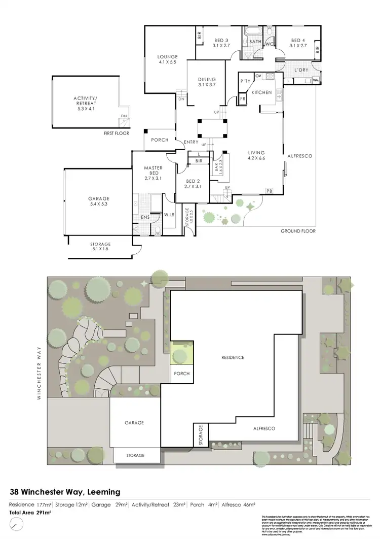 Floorplan of Homely house listing, 38 Winchester Way, Leeming WA 6149