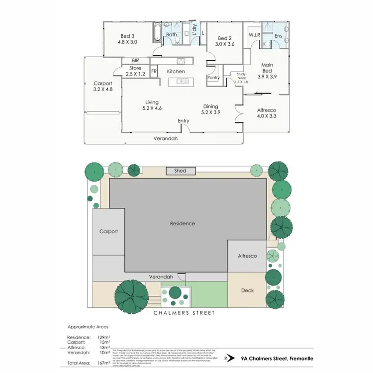 Floorplan of Homely house listing, 9A Chalmers Street, Fremantle WA 6160