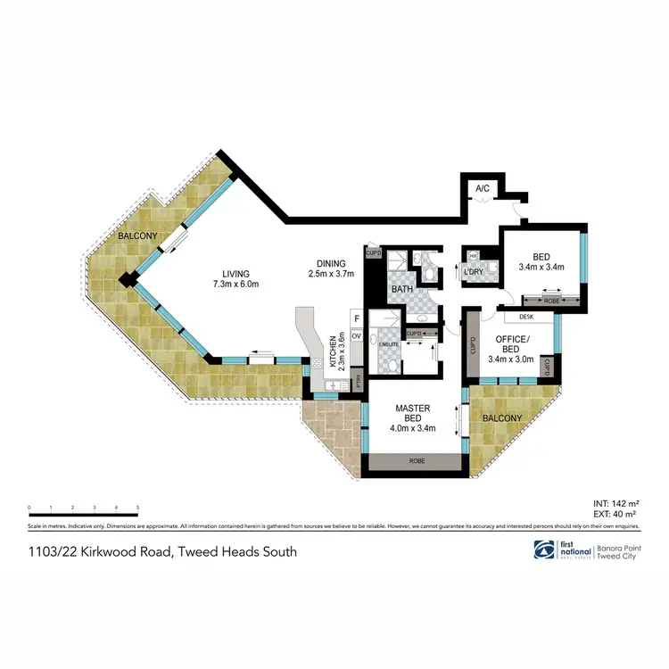 Floorplan of Homely apartment listing, 1103/22 Kirkwood Road, Tweed Heads South NSW 2486