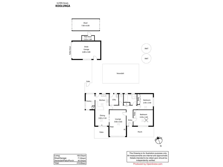 Floorplan of Homely house listing, 16 Fifth Street, Koolunga SA 5464