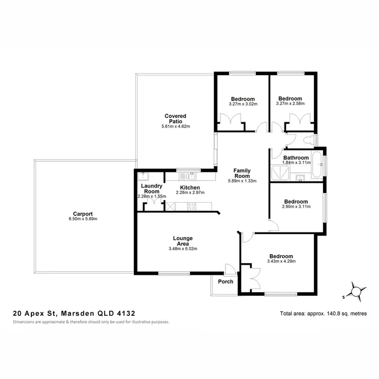 Floorplan of Homely house listing, 20 Apex Street, Marsden QLD 4132