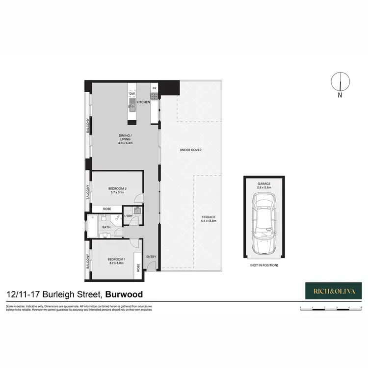 Floorplan of Homely apartment listing, 12/11-17 Burleigh Street, Burwood NSW 2134