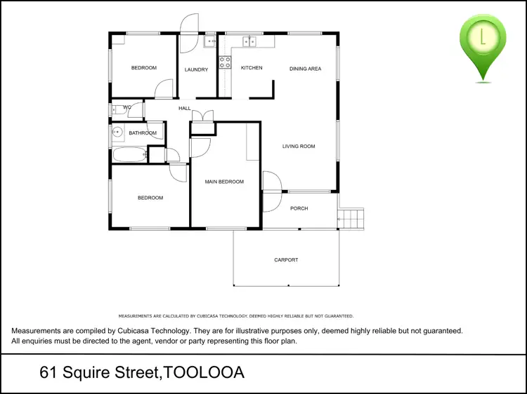 Floorplan of Homely house listing, 61 Squire Street, Toolooa QLD 4680