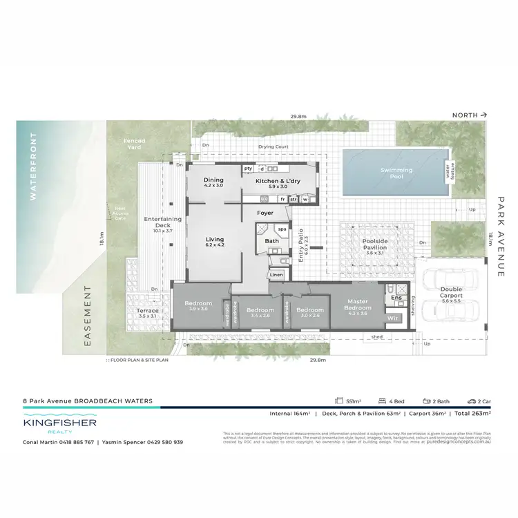 Floorplan of Homely house listing, 8 Park Avenue, Broadbeach Waters QLD 4218