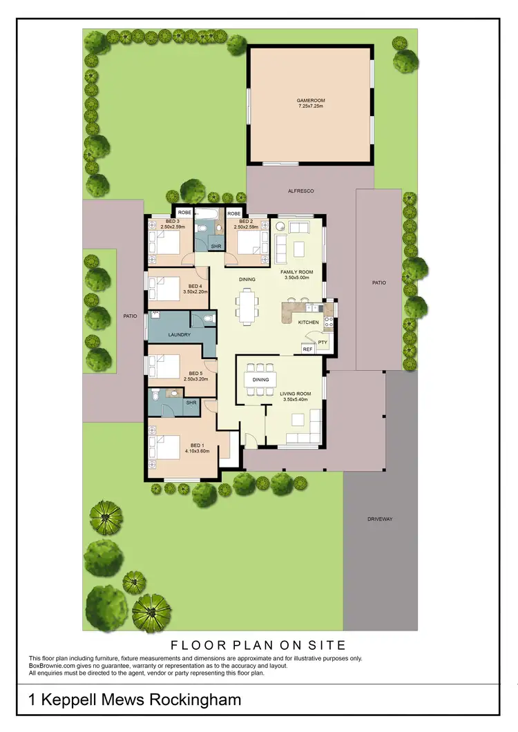 Floorplan of Homely house listing, 1 Keppell Mews, Rockingham WA 6168