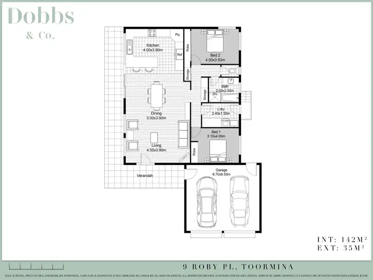 Floorplan of Homely villa listing, 9 Roby Place, Toormina NSW 2452