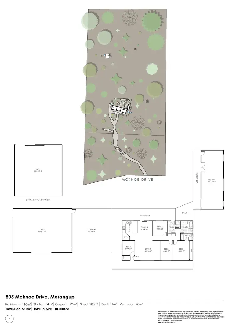 Floorplan of Homely rural property listing, 805 McKnoe Drive, Morangup WA 6083