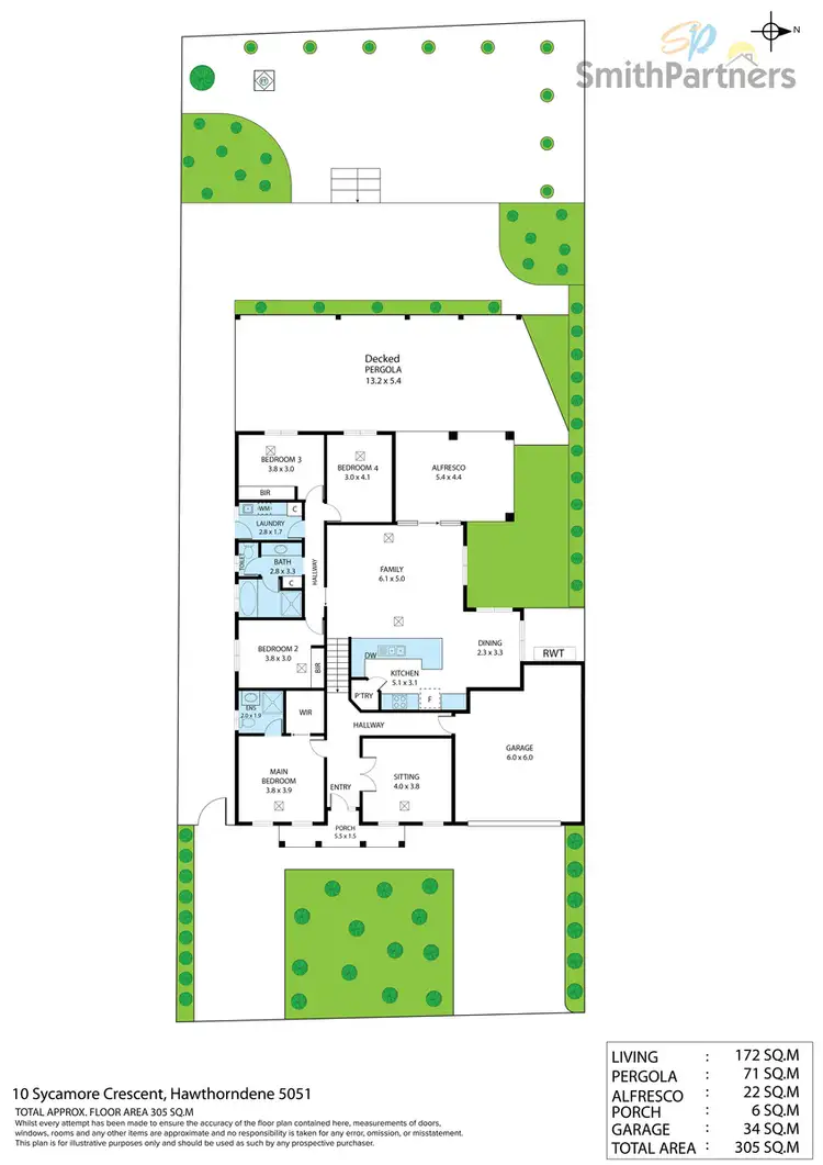 Floorplan of Homely house listing, 10 Sycamore Crescent, Hawthorndene SA 5051